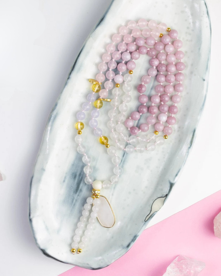 CZUŁOŚĊ - naszyjnik Mala - kamienie naturalne - mindfulness - medytacja